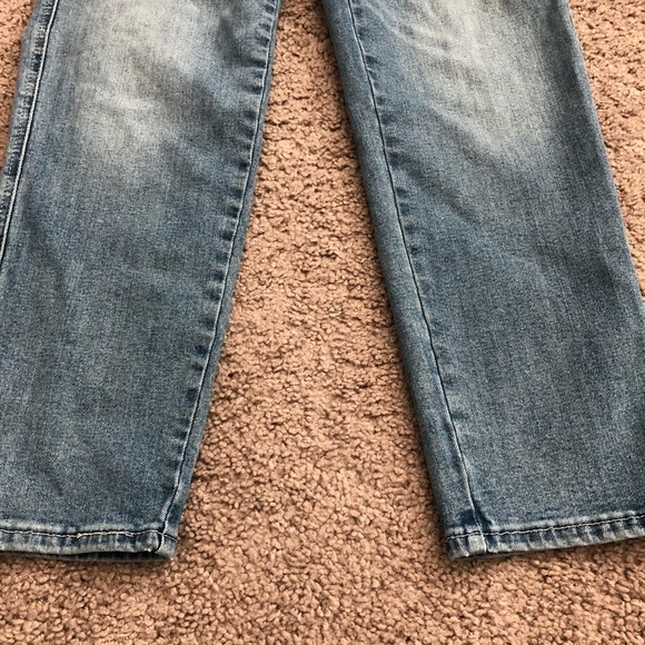 Signature Levi Strauss Utility Belted Slim Crop Denim Jeans Womens W25 - Picture 3 of 11